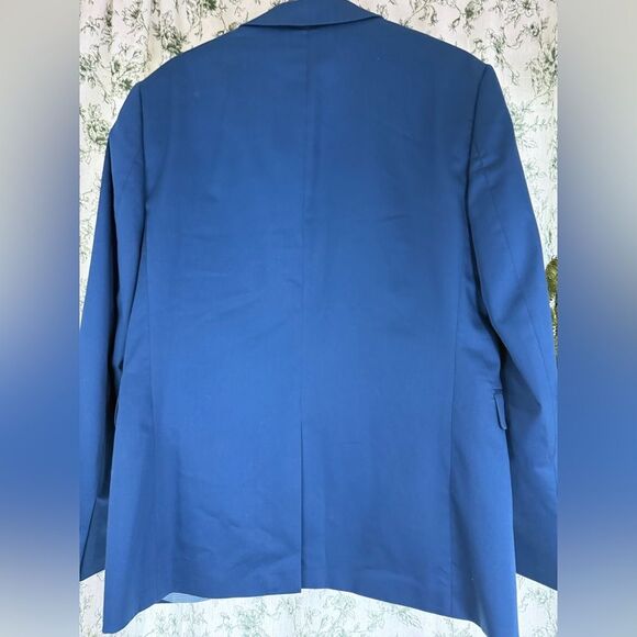 Express Extra Slim Fit Blue Stretch Suit Jacket and pants - Picture 12 of 16